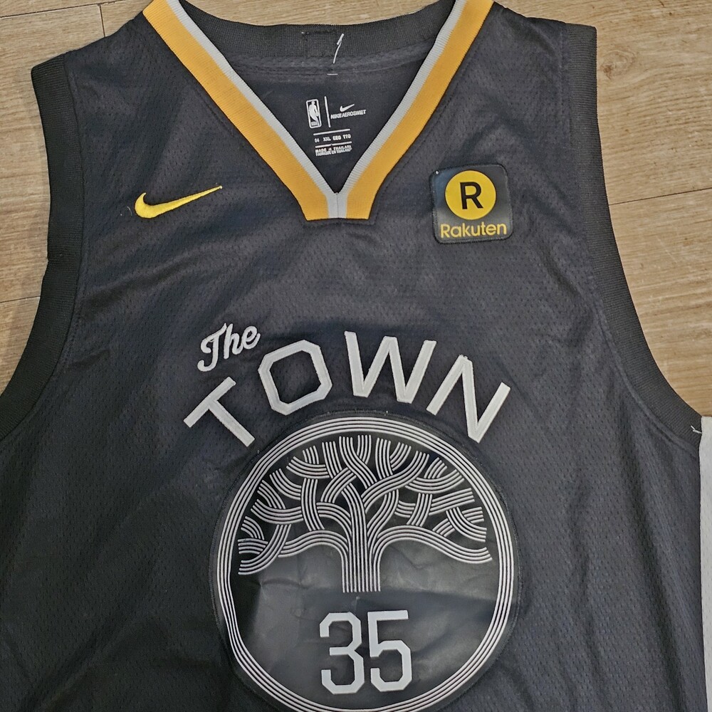 Nike Kevin Durant 35 Golden State Warriors THE TOWN NBA Jersey Black Size 54 XXL